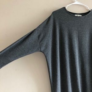 OAK + FORT Oversized Relaxed Gray Sweater Dress